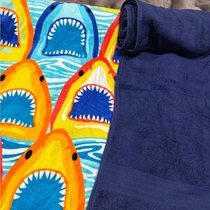 Towel pants sharks and navy